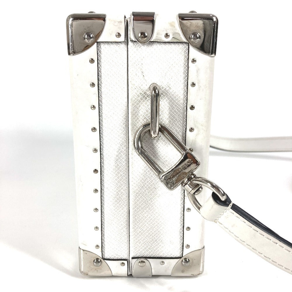 LOUIS VUITTON Shoulder Bag Monogram canvas, leather white Taigalama clutch box