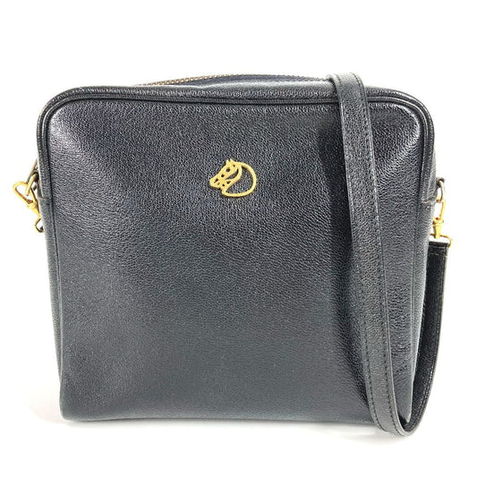 HERMES Shoulder Bag leather black Jockey Horse Cheval