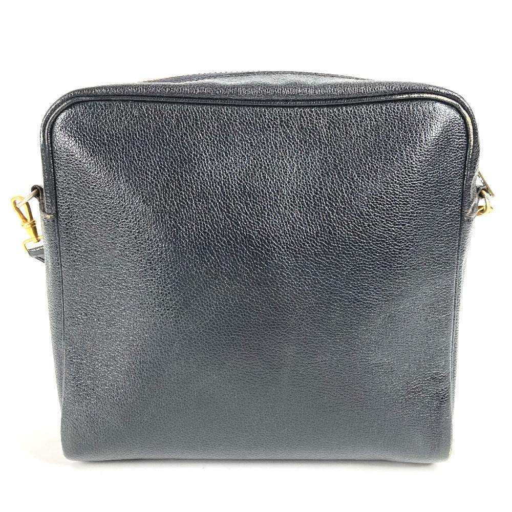 HERMES Shoulder Bag leather black Jockey Horse Cheval