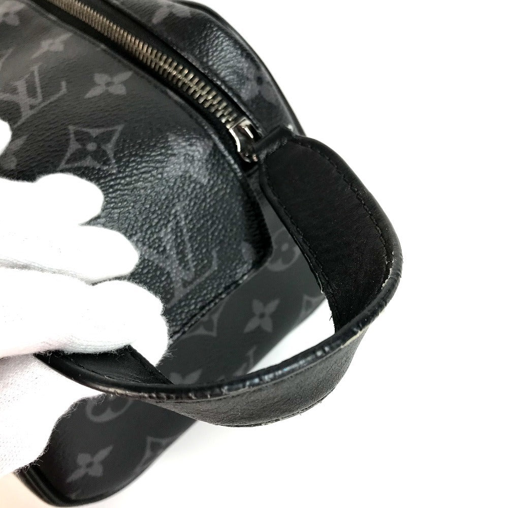 LOUIS VUITTON business bag leather black Monogram Eclipse Dop kit
