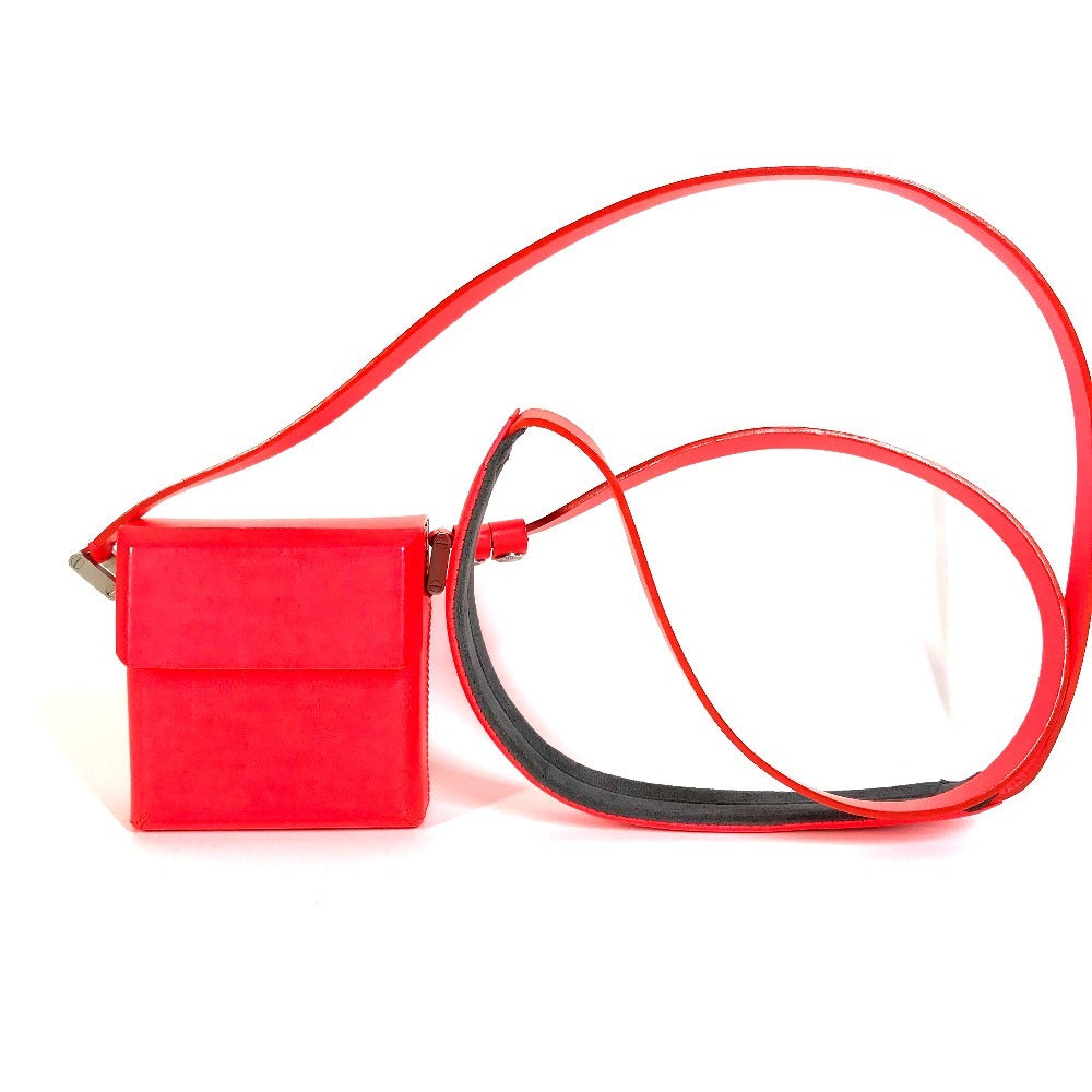 LOUIS VUITTON Shoulder Bag damier glacé leather Red type Damie Grasset Marty