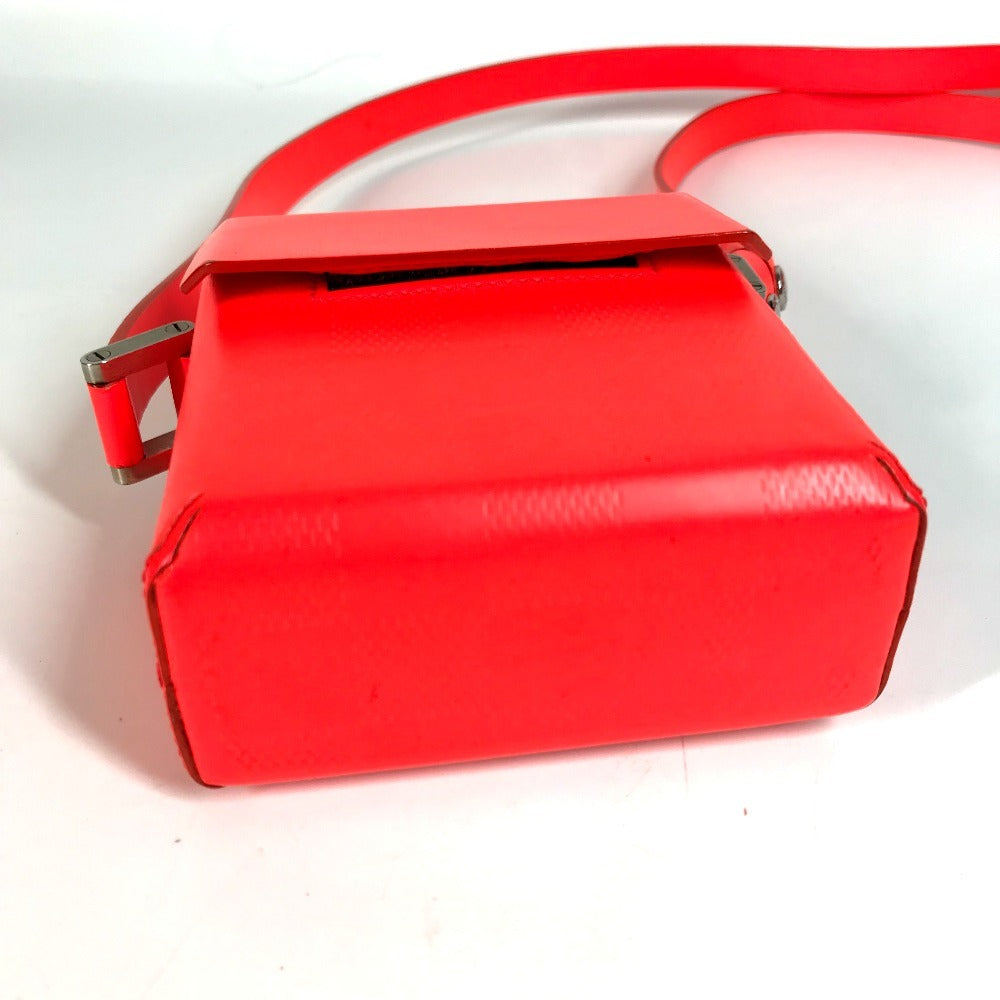   LOUIS VUITTON Shoulder Bag damier glacé leather Red type Damie Grasset Marty