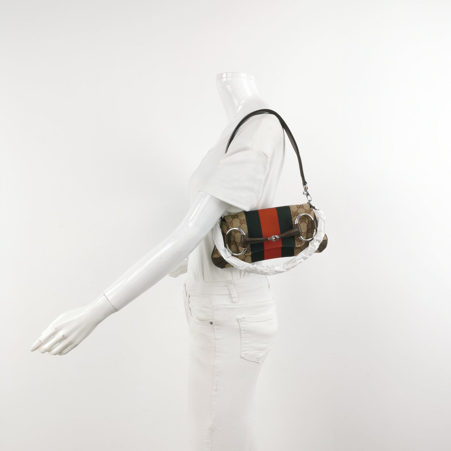 Gucci Horsebit 1955 Re-issue Chain Shoulder Bag Small Monogram