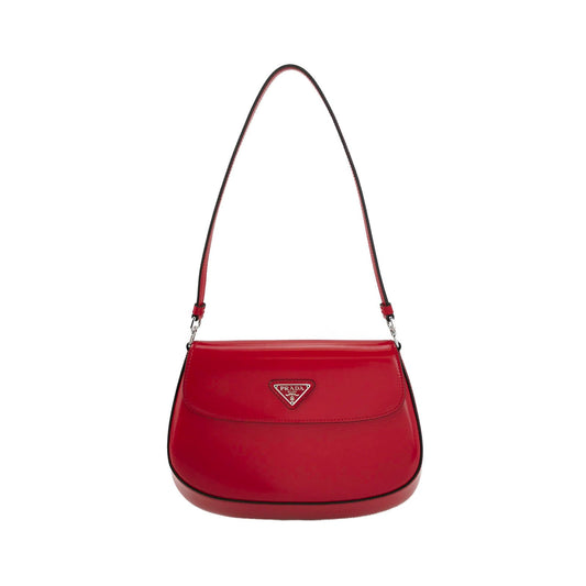 Prada Cleo Flap Red Leather Small Shoulder bag