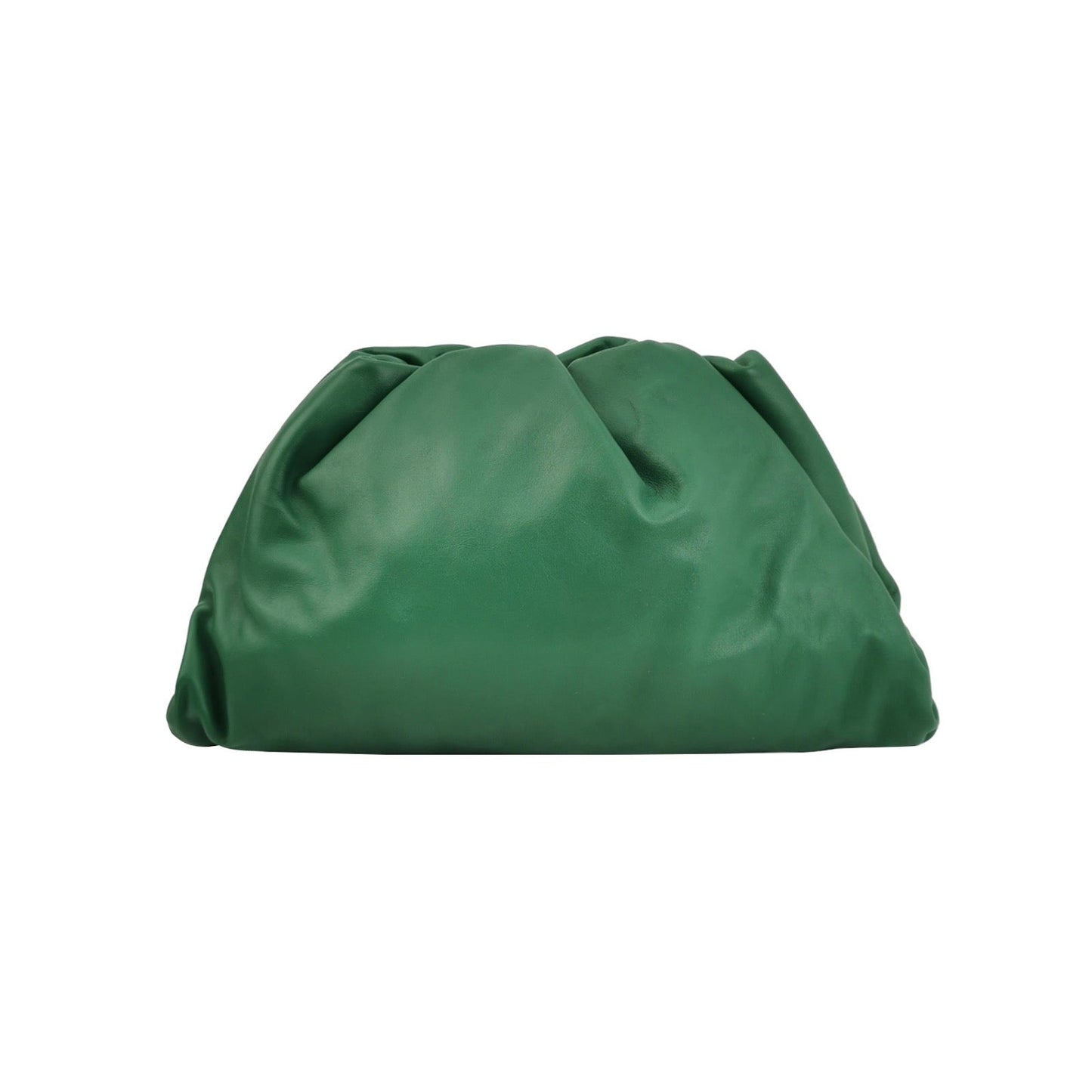 Bottega Veneta Pouch Calfskin Leather Green Large