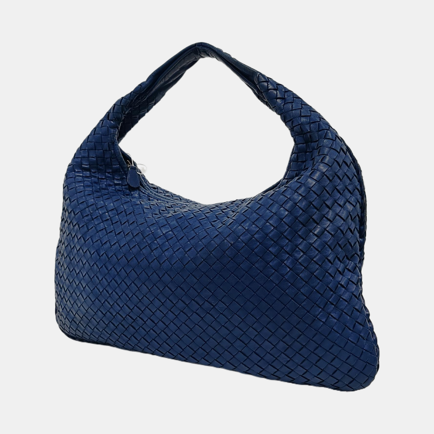 Bottega Veneta Veneta Hobo Large Navy Intrecciato Leather Bag 48cm