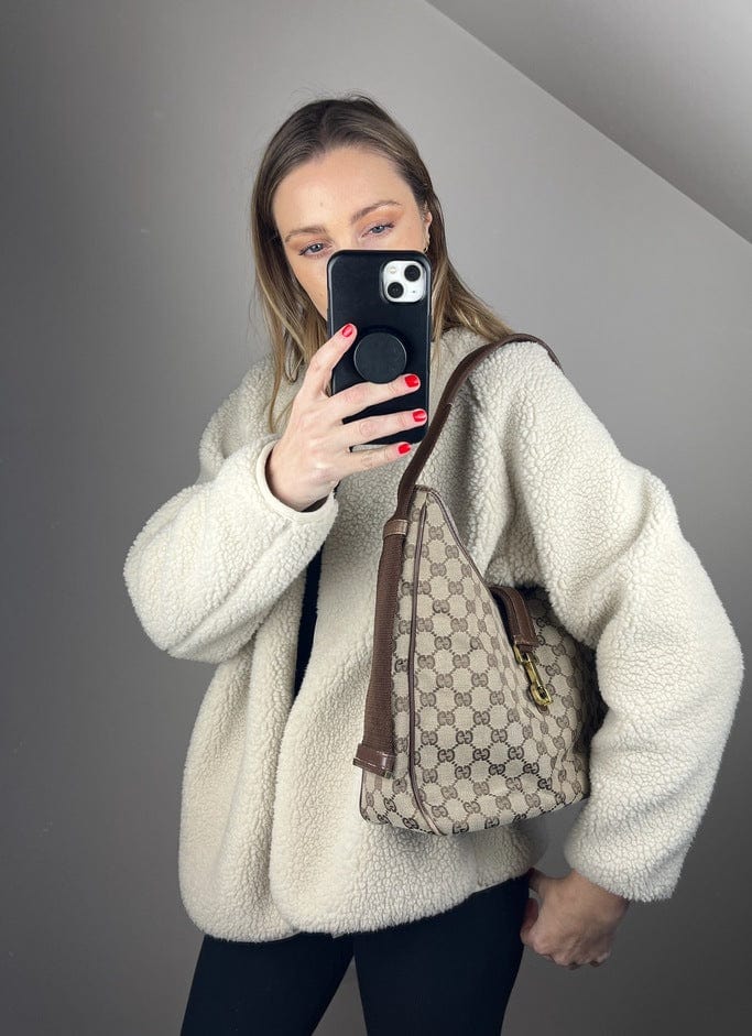 Gucci Leather Canvas Tote Style 28