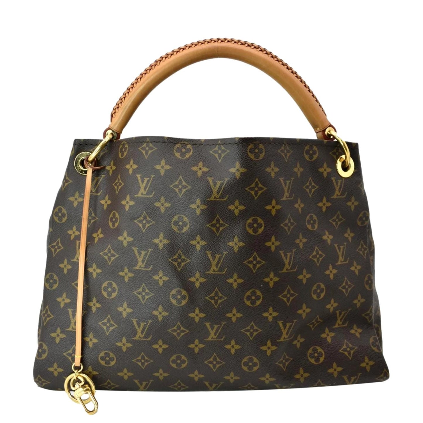Louis Vuitton Artsy MM Monogram Canvas Hobo Bag Brown