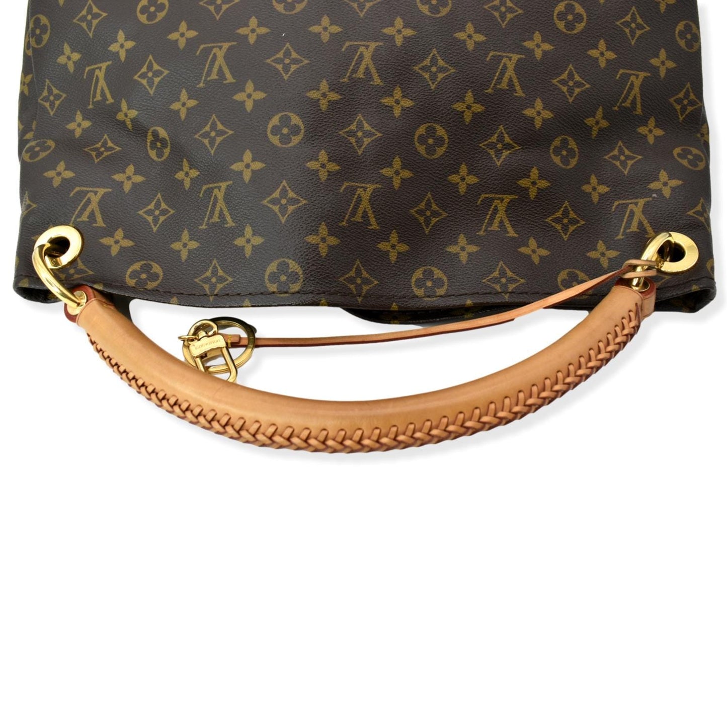 Louis Vuitton Artsy MM Monogram Canvas Hobo Bag Brown