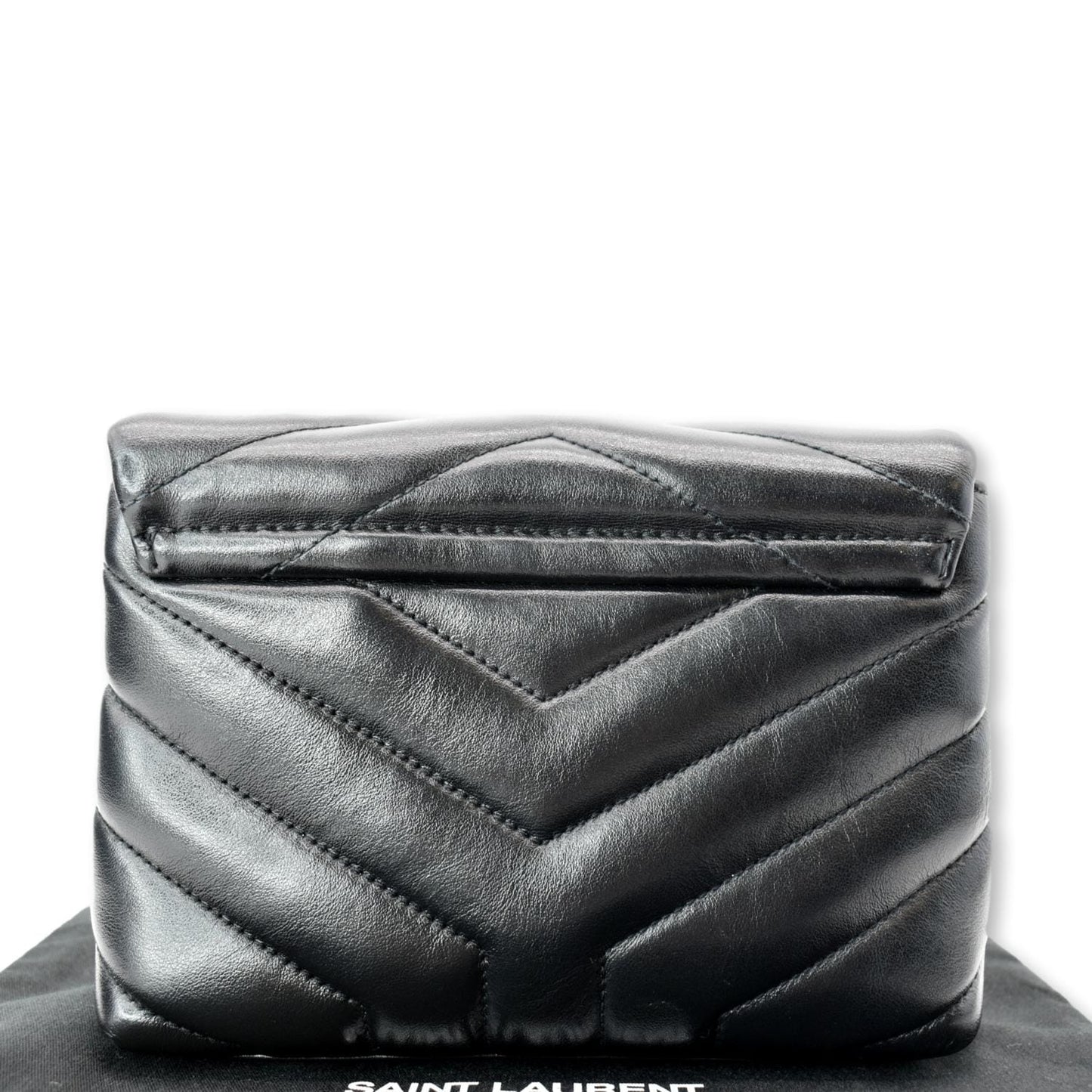 SAINT LAURENT Small Loulou Matelasse Leather Shoulder Bag Black