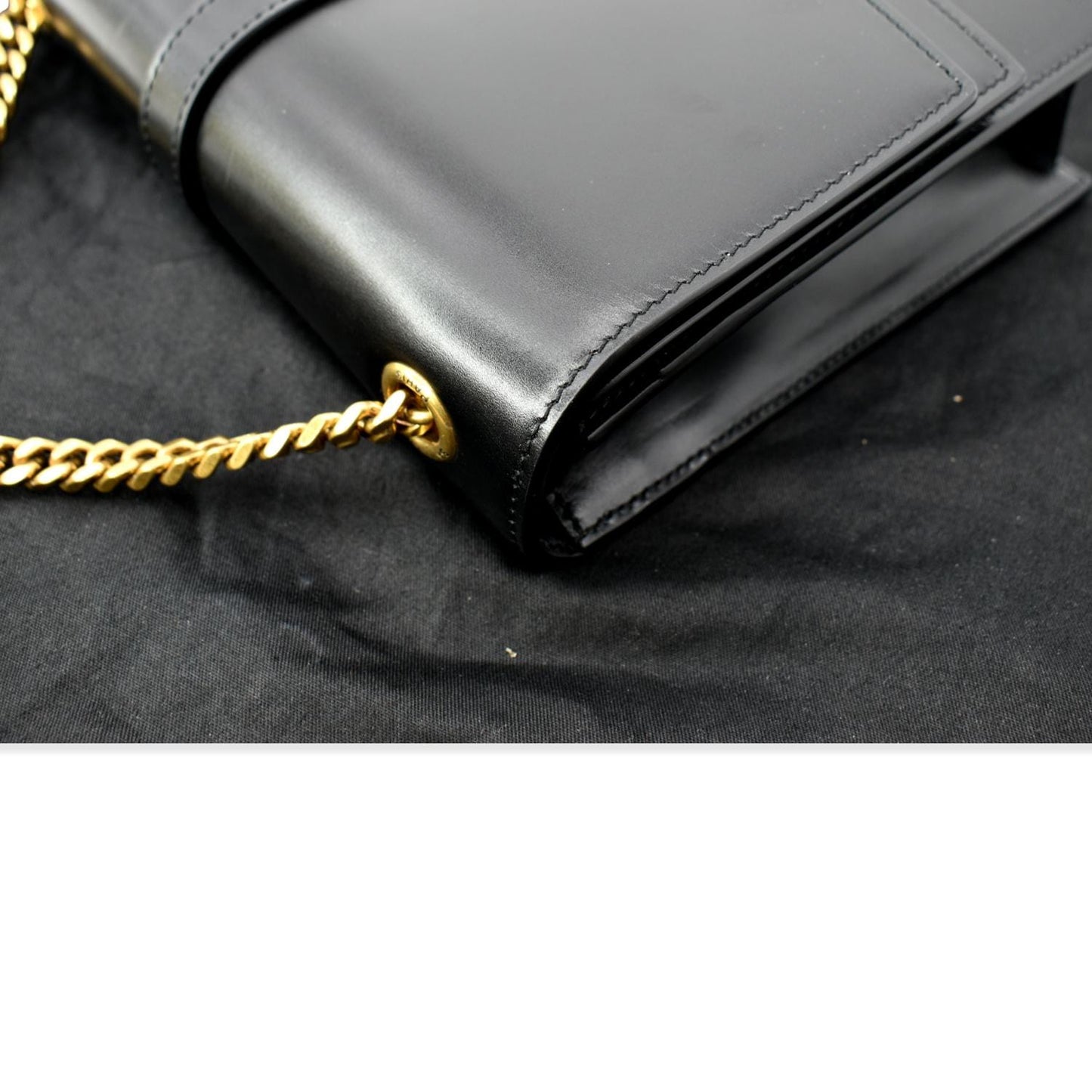 SAINT LAURENT Sulpice Medium Monogram Clasp Shoulder Bag Black