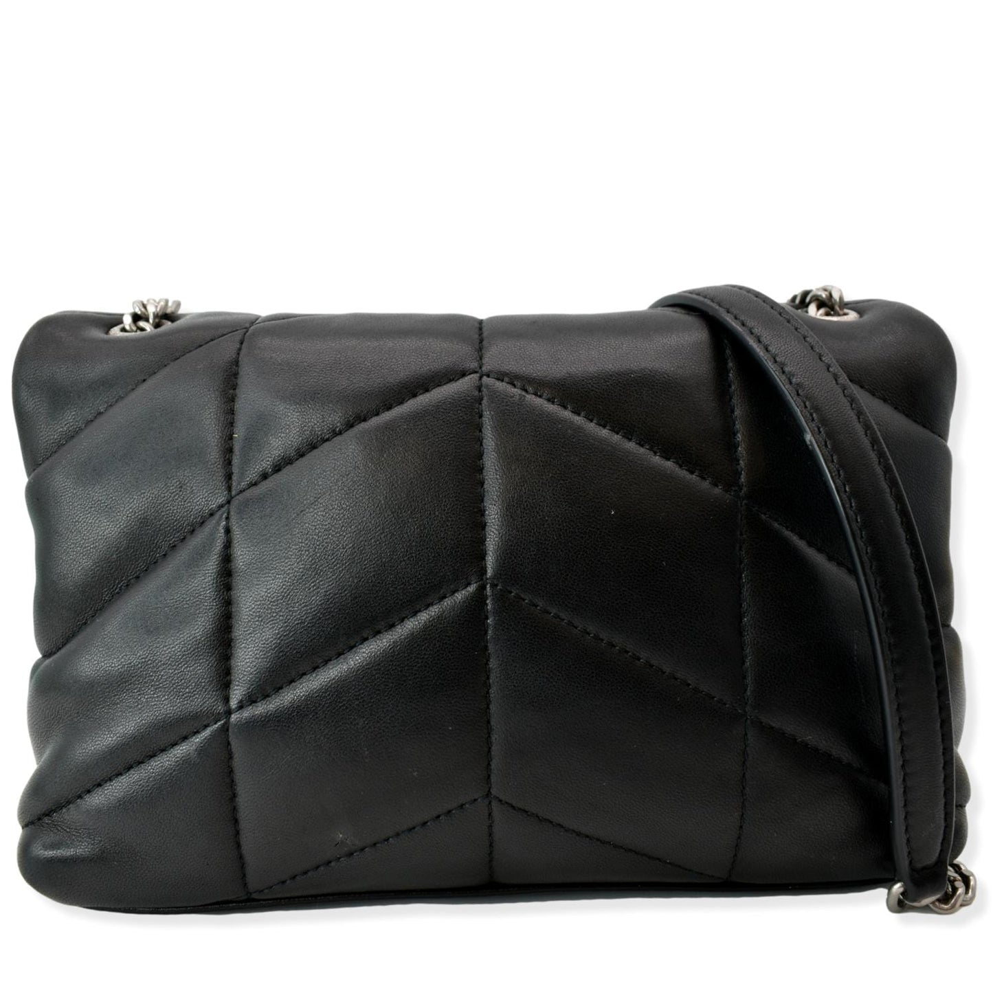 SAINT LAURENT Mini Loulou Puffer Leather Crossbody Bag Black - Hot Deals