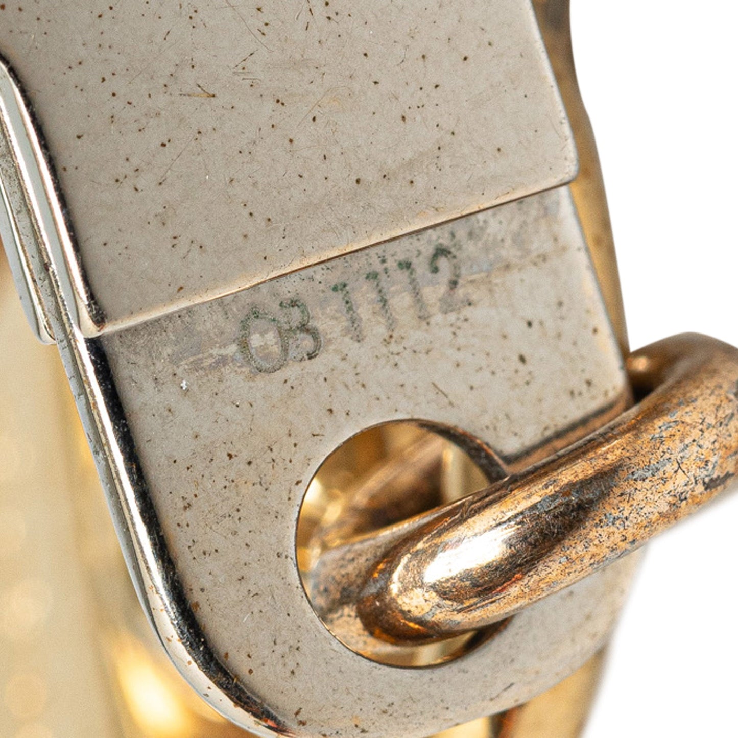 Gold Louis Vuitton Monogram Charm Key Chain Crossbody