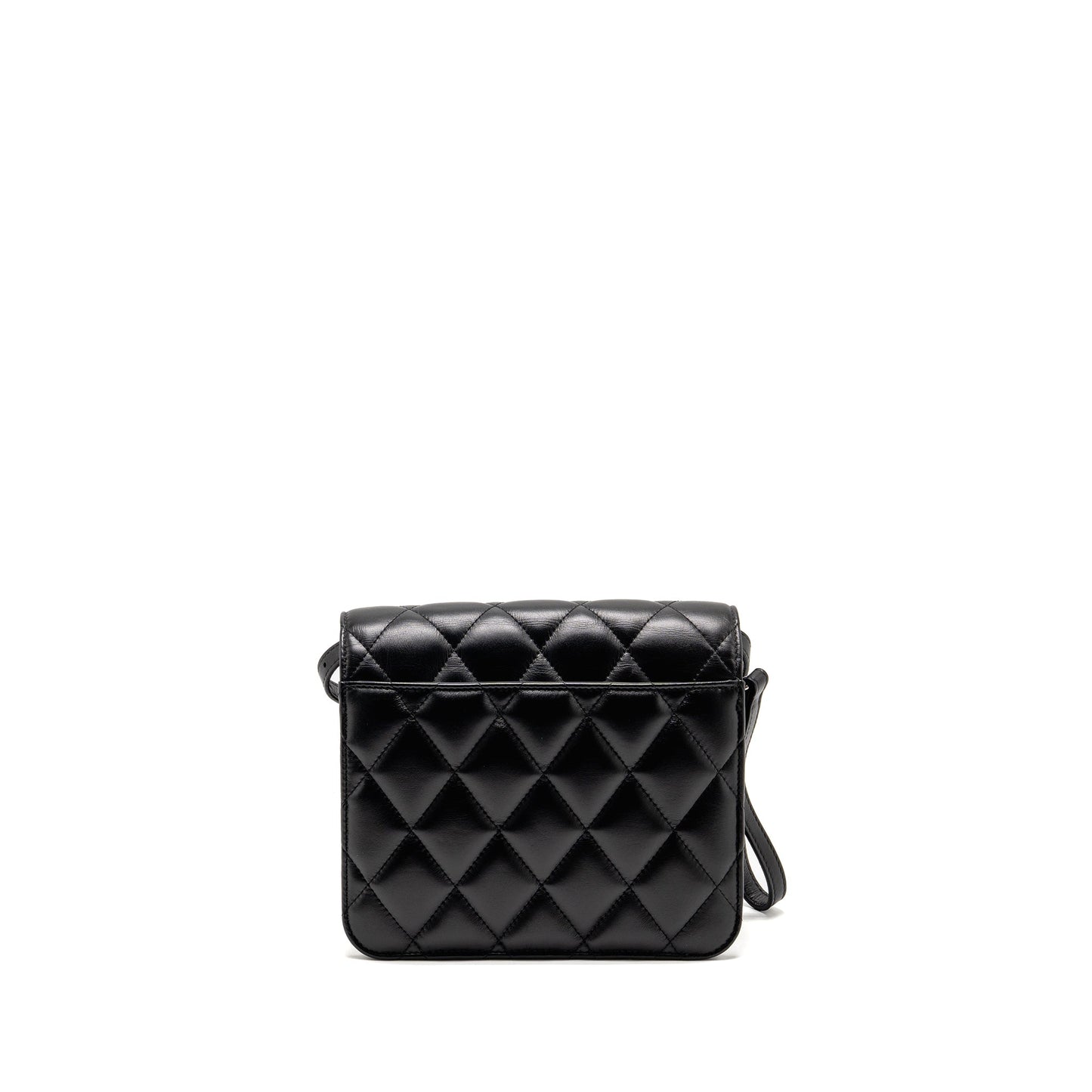 Balenciaga B. Mini Purse Calfskin Black Ruthenium Hardware