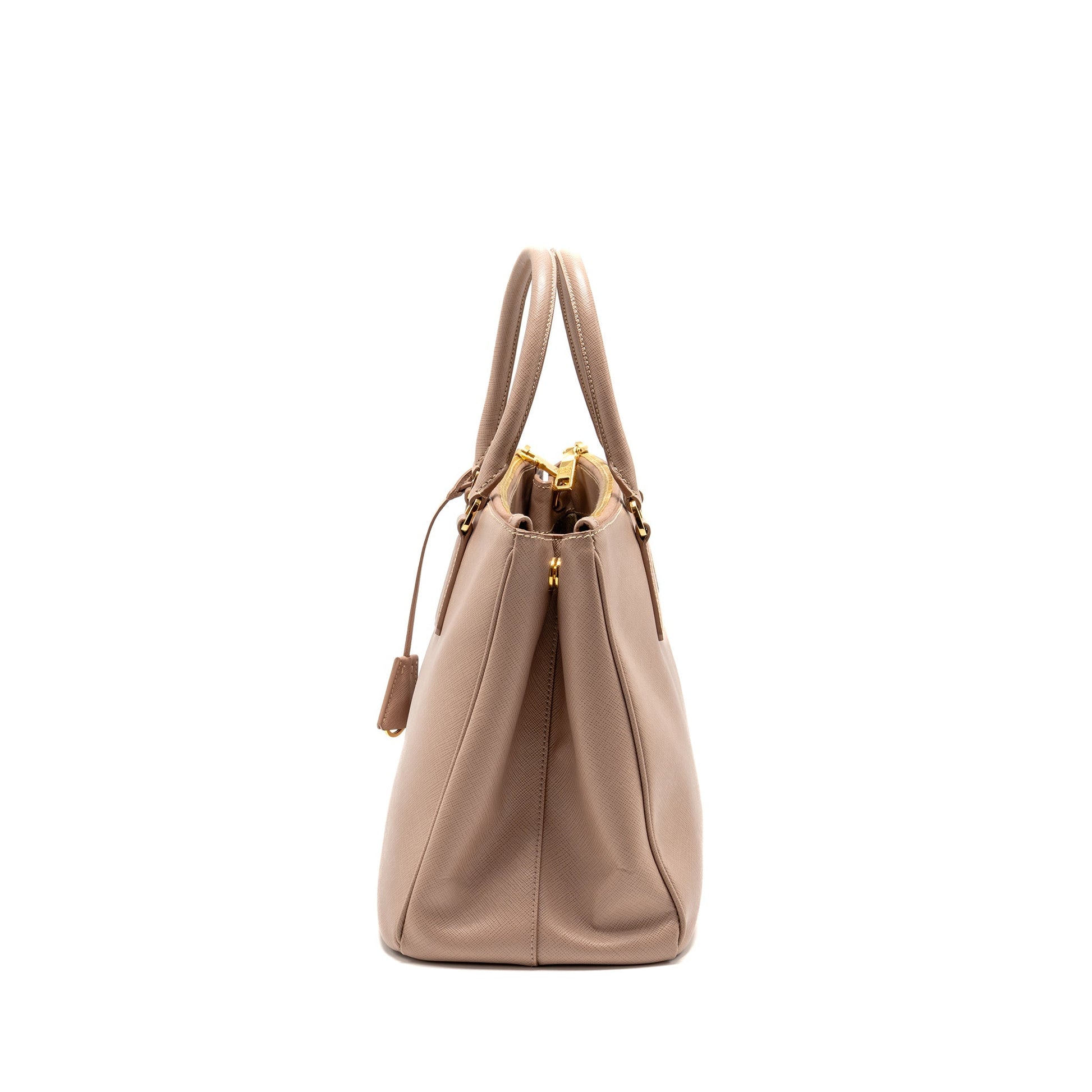 Prada Large Saffiano Tote Purse Galleria Saffiano Leather Cammeo