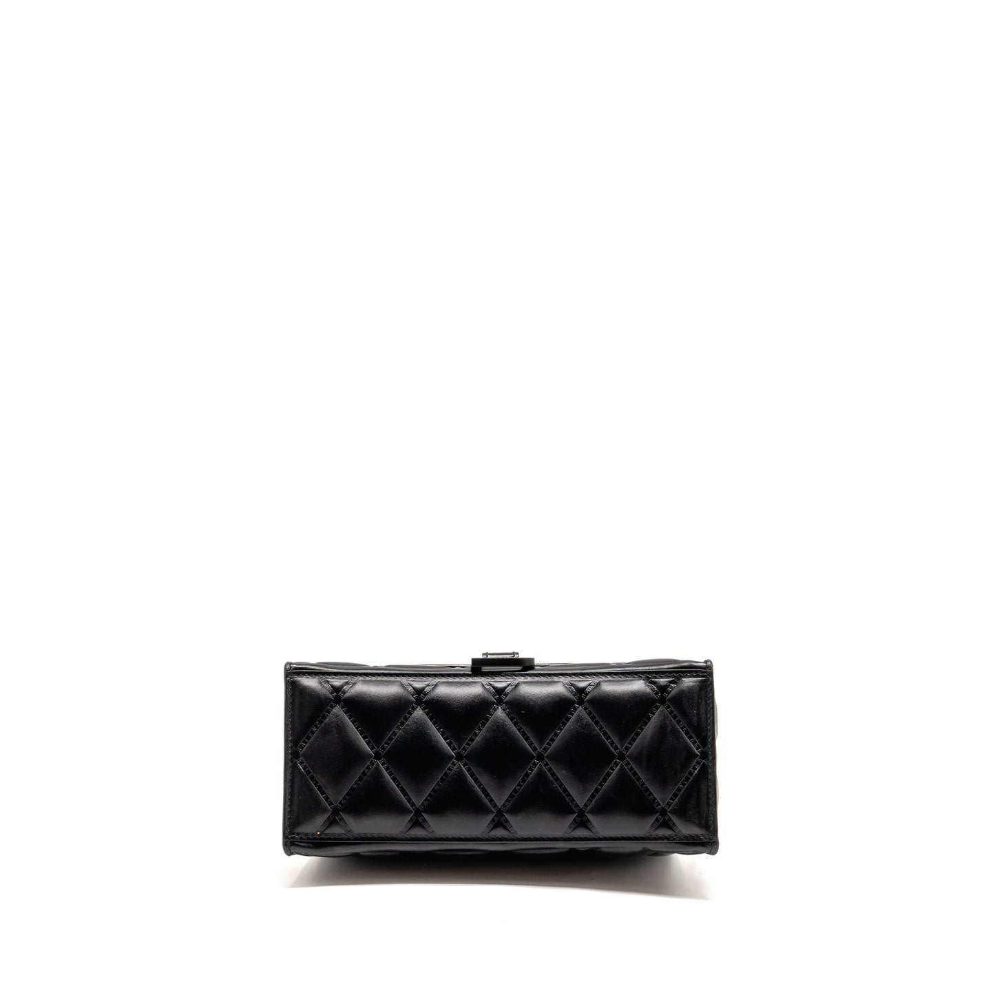 Balenciaga Small Hourglass Purse Quilted Calfskin So Black