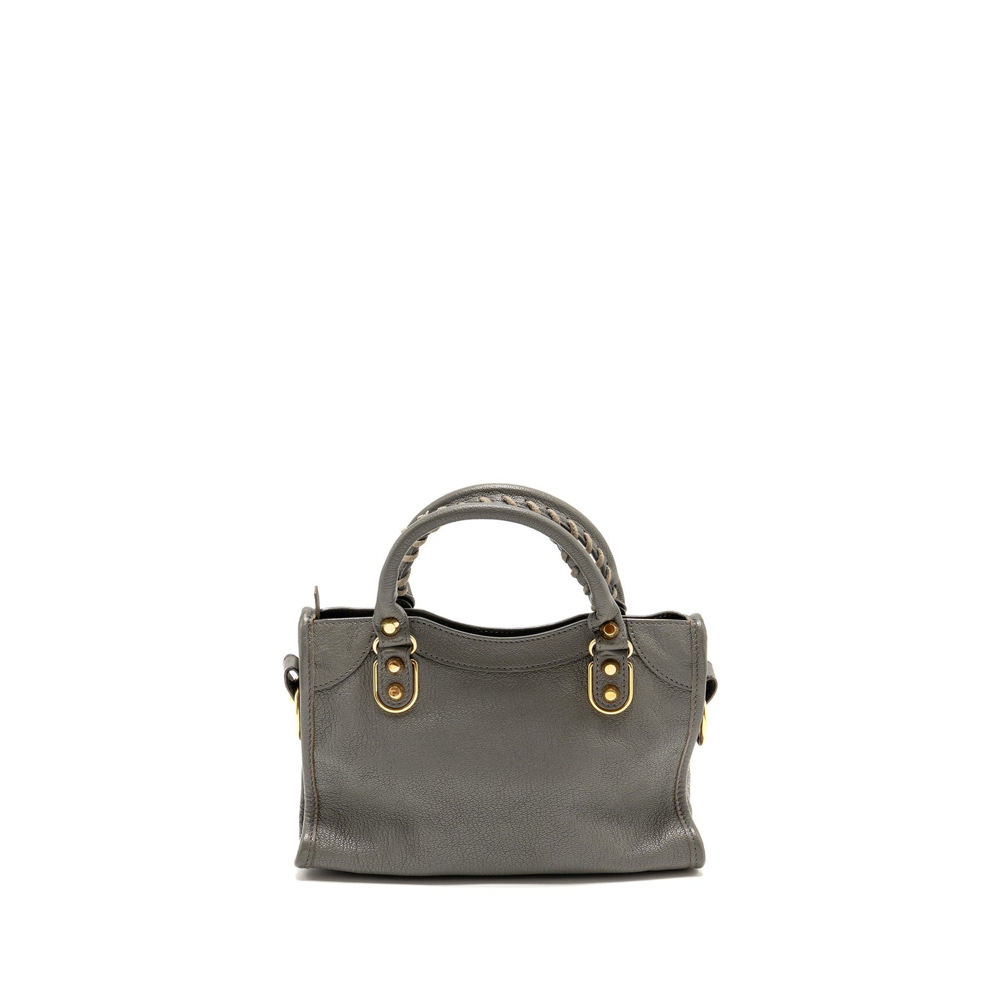 Balenciaga Mini City Purse Calfskin Grey