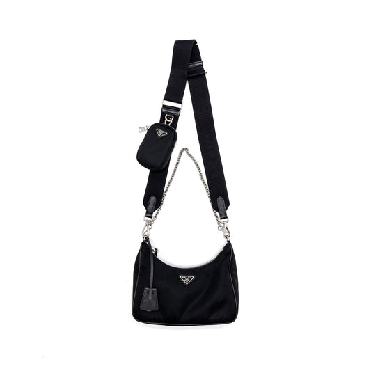 Prada Reedition 2005 Re-Nylon Black SHW