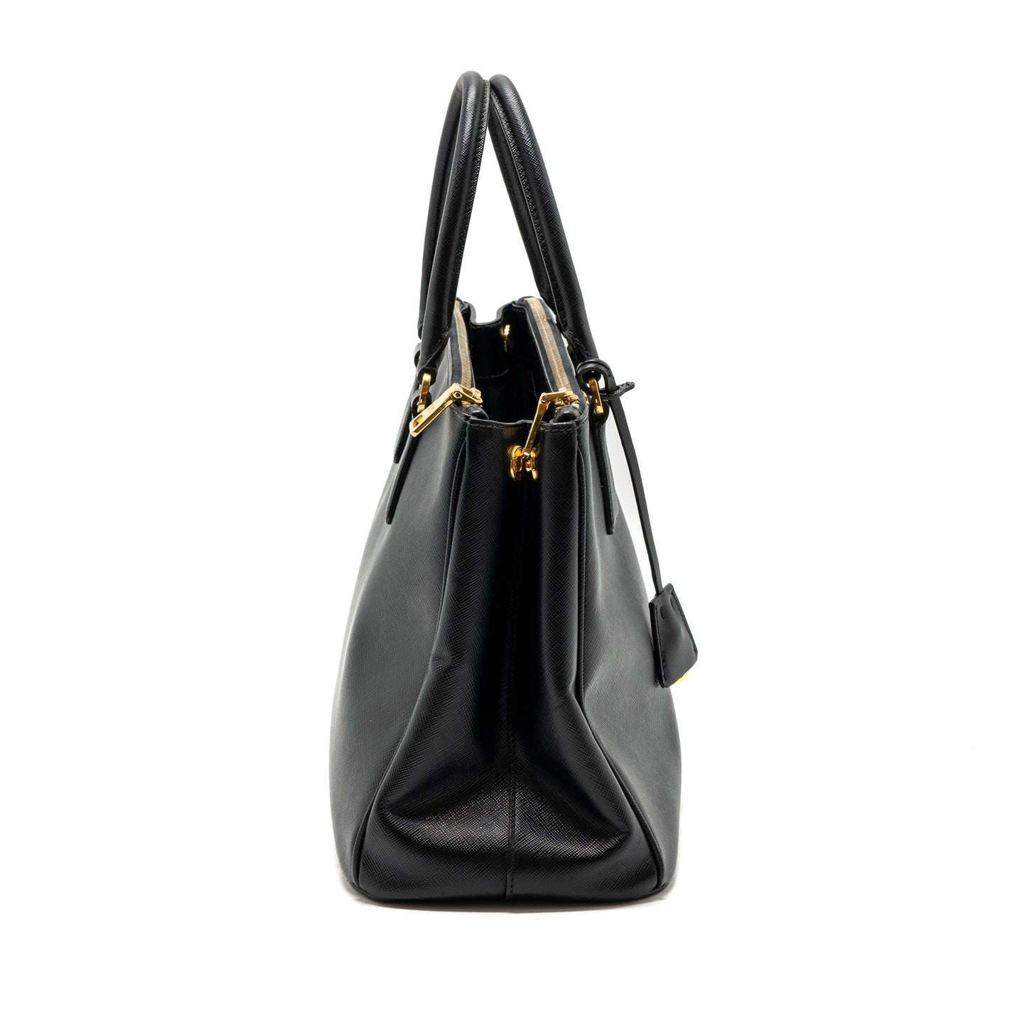 Prada Galleria Saffiano Tote Bag Calfskin Black GHW