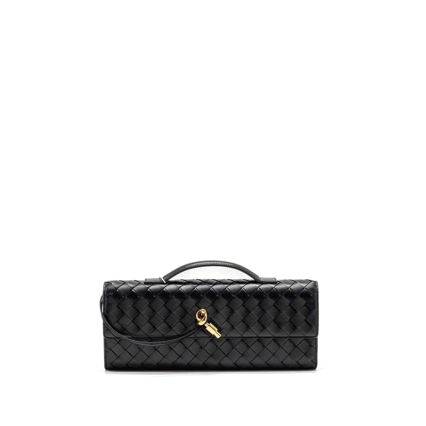Bottega Veneta Andiamo Clutch lambskin black