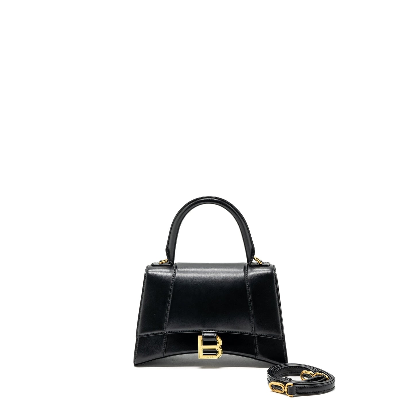 Balenciaga small Hourglass Purse calfskin black