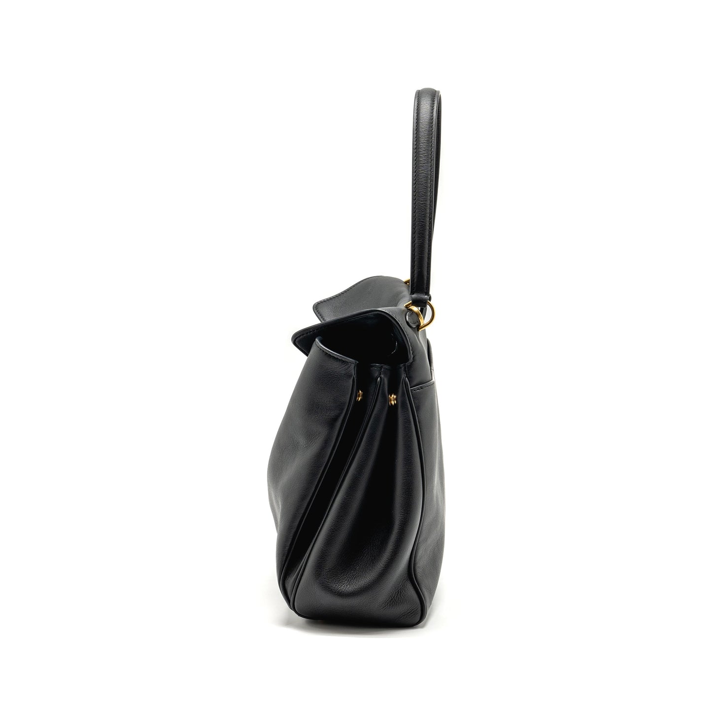 Balenciaga Medium Rodeo Handbag Smooth Calfskin Black