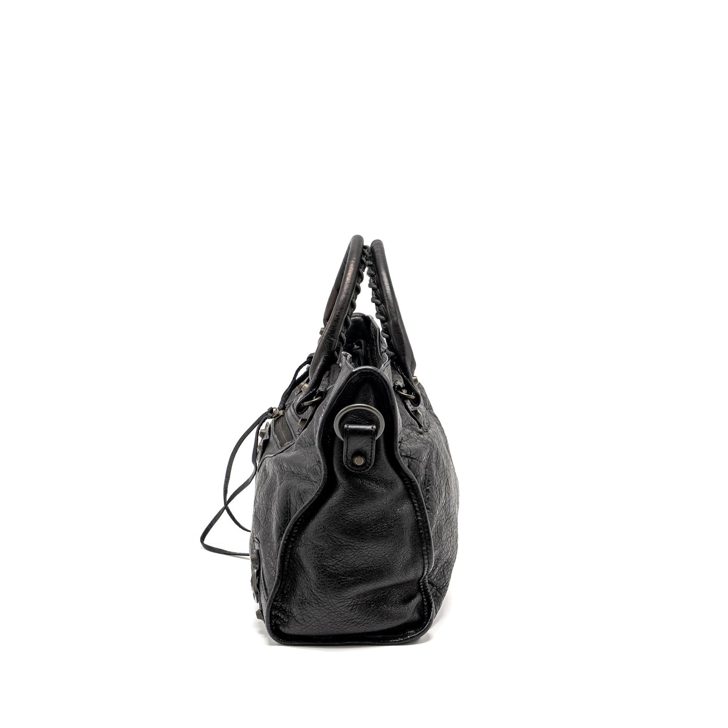 Balenciaga Giant City Purse Leather Black ruthenium Hardware