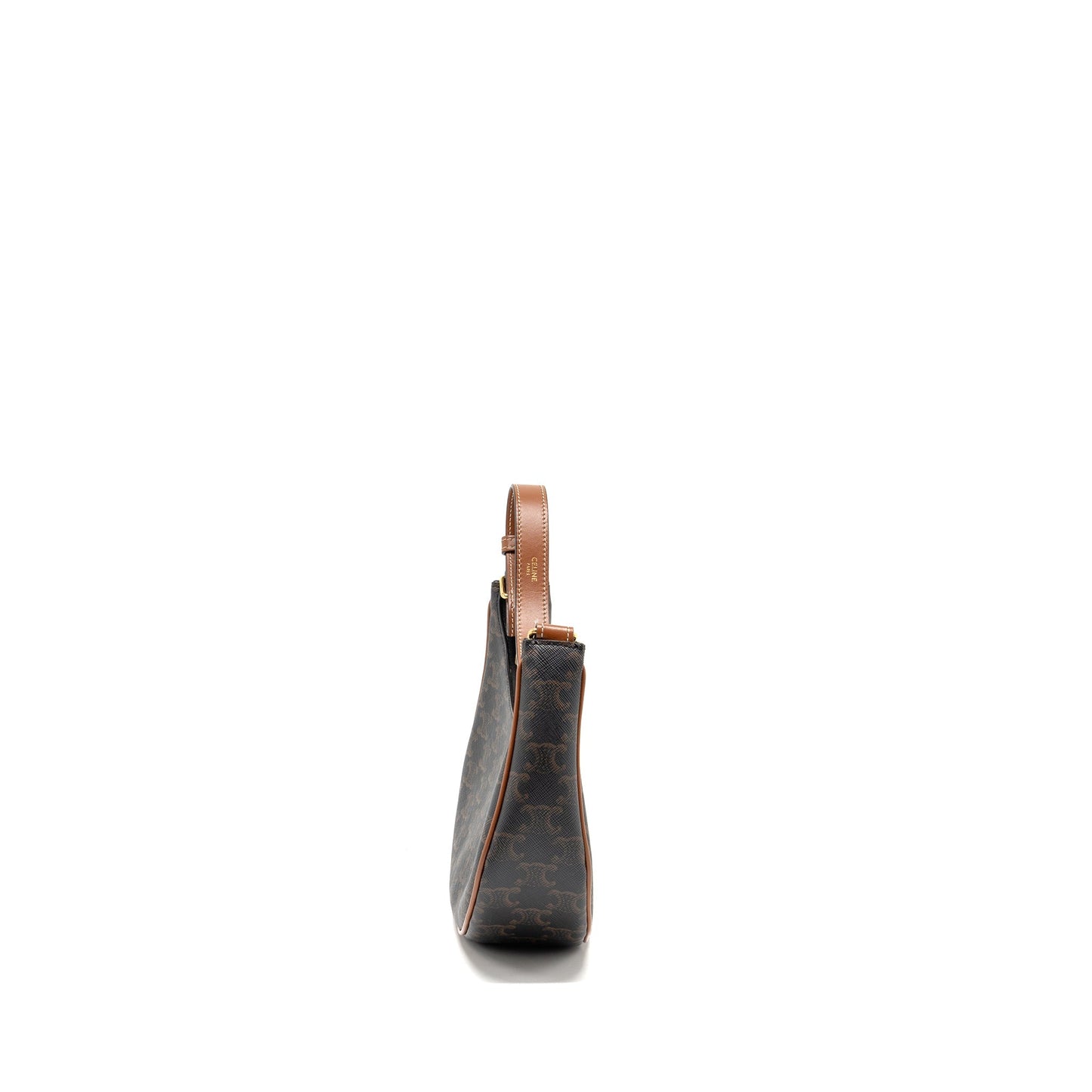 Luxury CELINE Ava Bag Triomphe canvas / Calfskin tan GHW