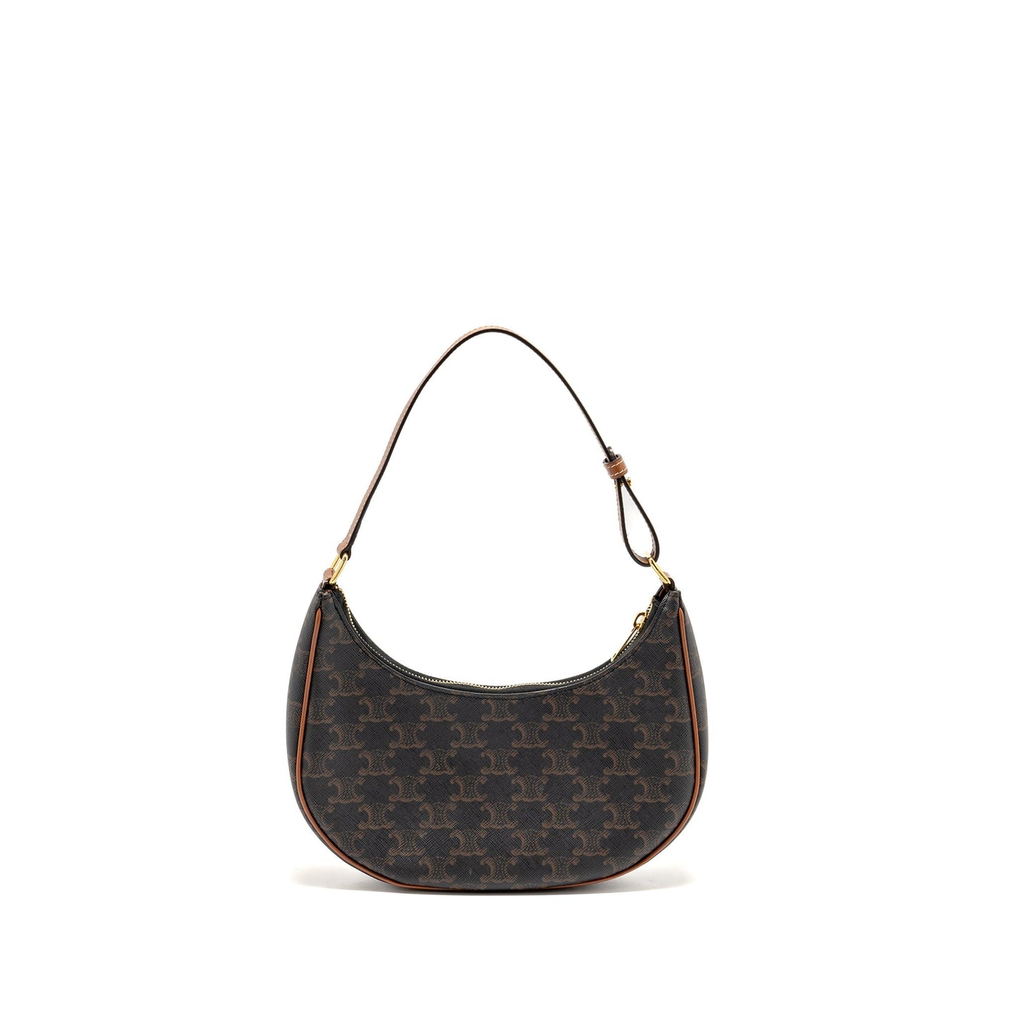 Luxury CELINE Ava Bag Triomphe canvas / Calfskin tan GHW
