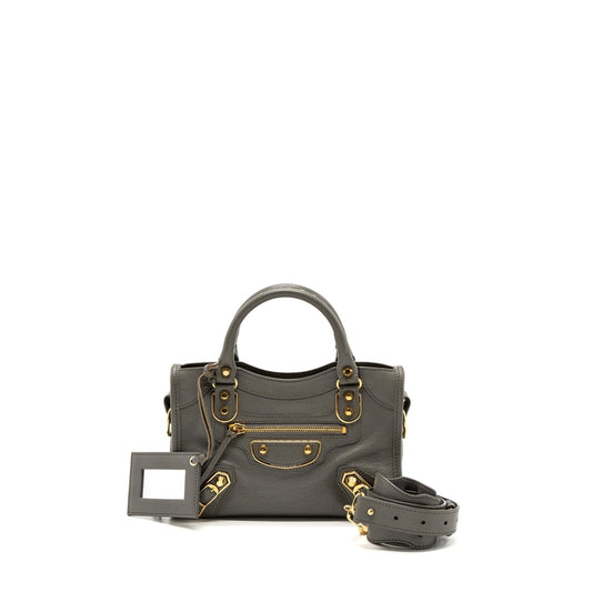 Balenciaga Mini City Bag Grey GHW