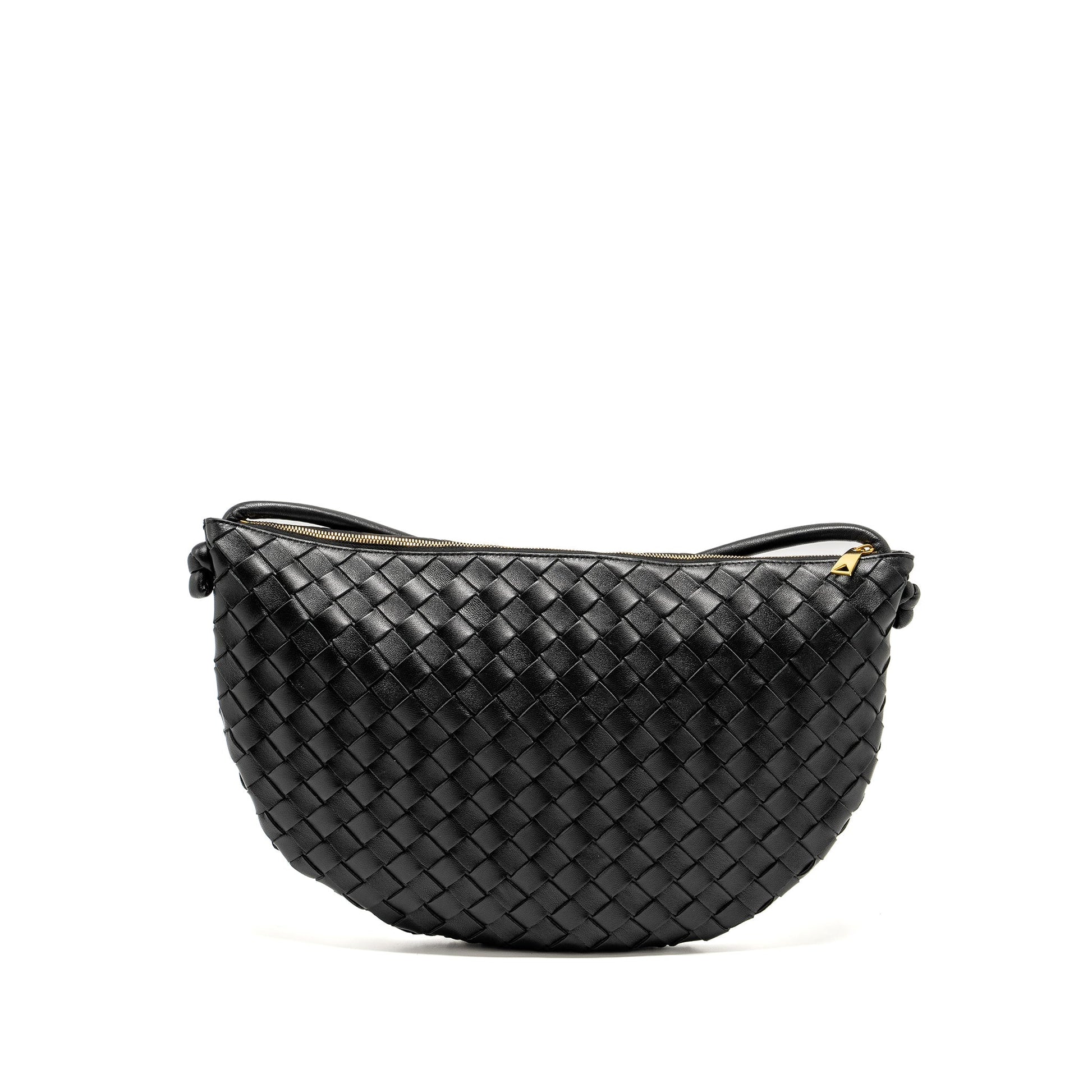 Bottega Veneta Medium Turn Pouch Lambskin Black
