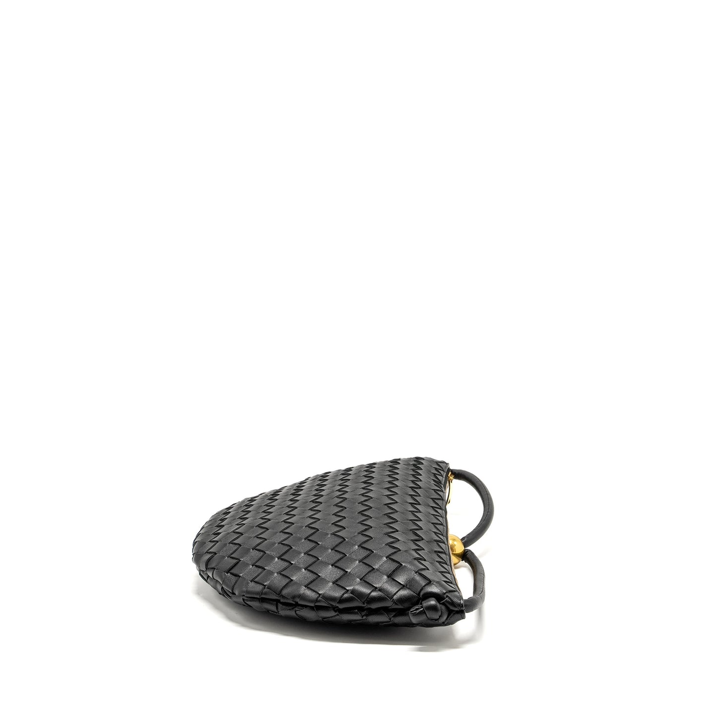 Bottega Veneta Medium Turn Pouch Lambskin Black