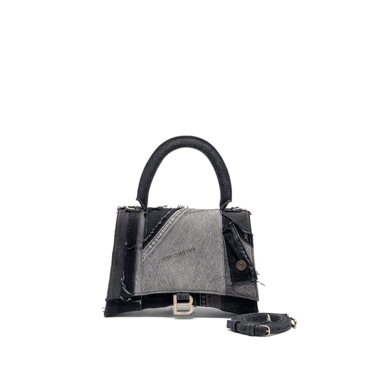Balenciaga medium hourglass Purse limited edition denim black/multicolour
