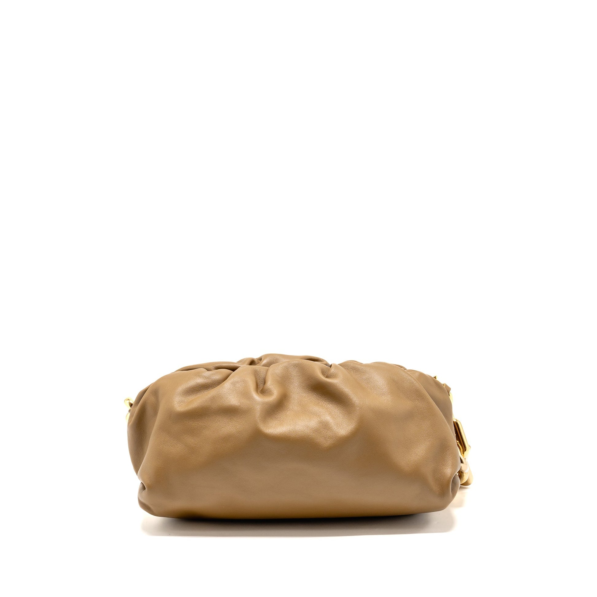 Bottega Veneta Chain Pouch Calfskin Khaki