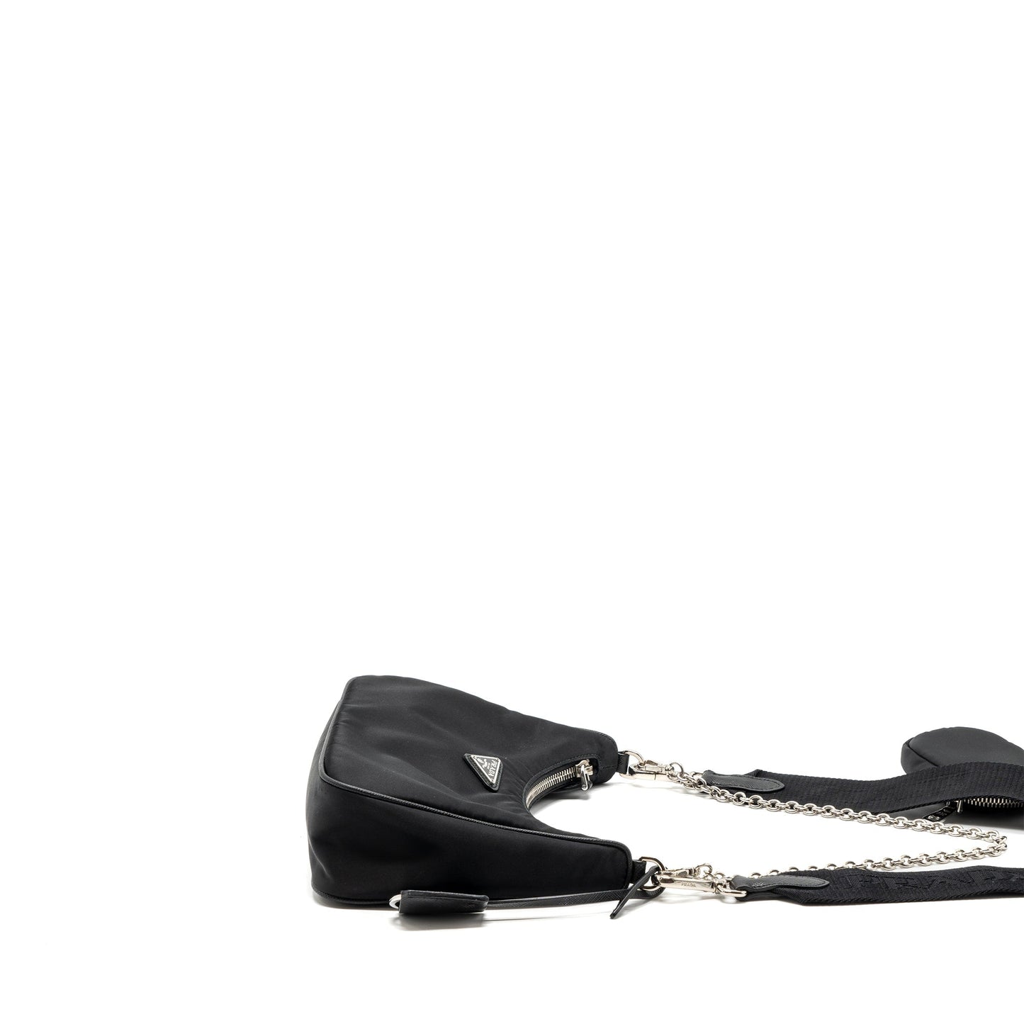 Prada re-edition 2005 re-nylon bag black SHW