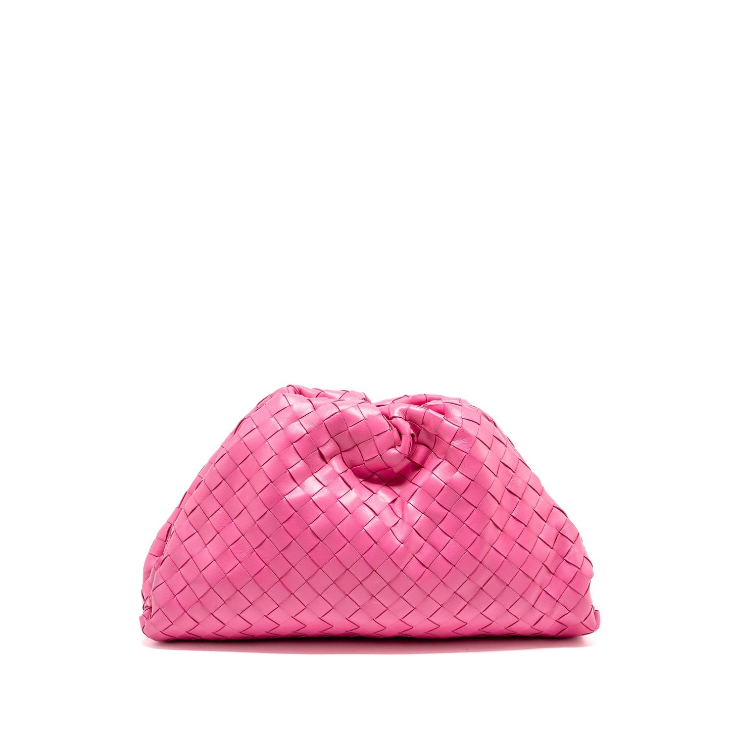 Bottega Veneta Intrecciato Pouch Leather Pink