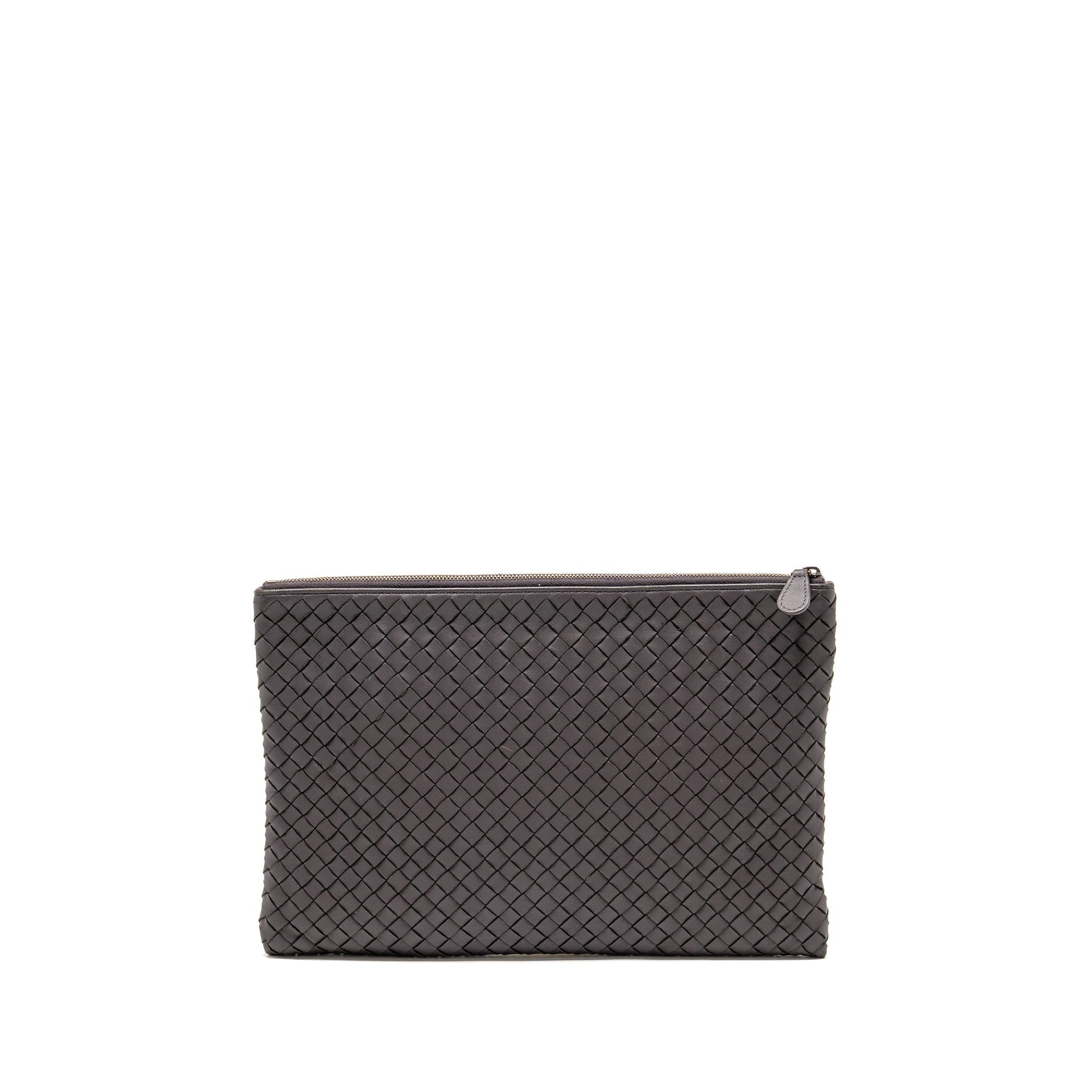 Bottega Veneta Intrecciato Clutch Leather Brown