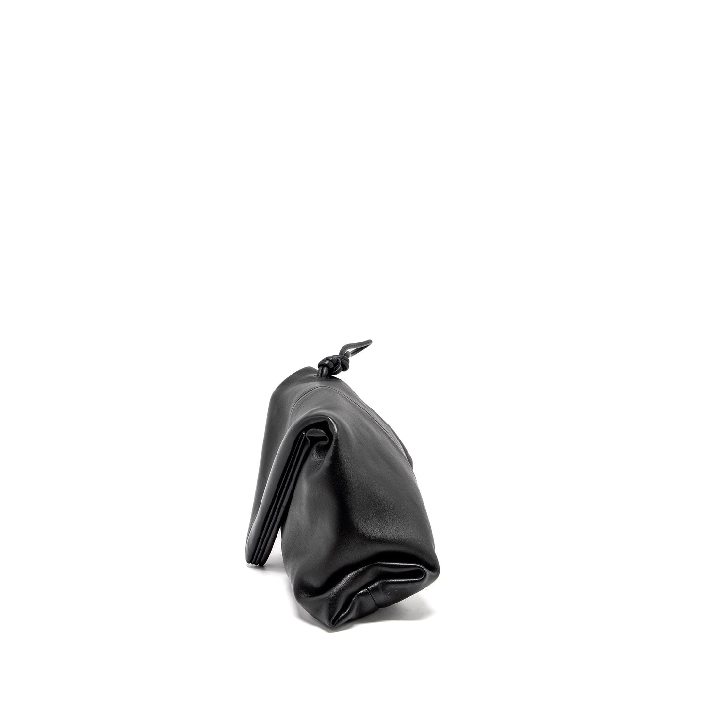 Bottega Veneta Trine Envelop Clutch Leather Black