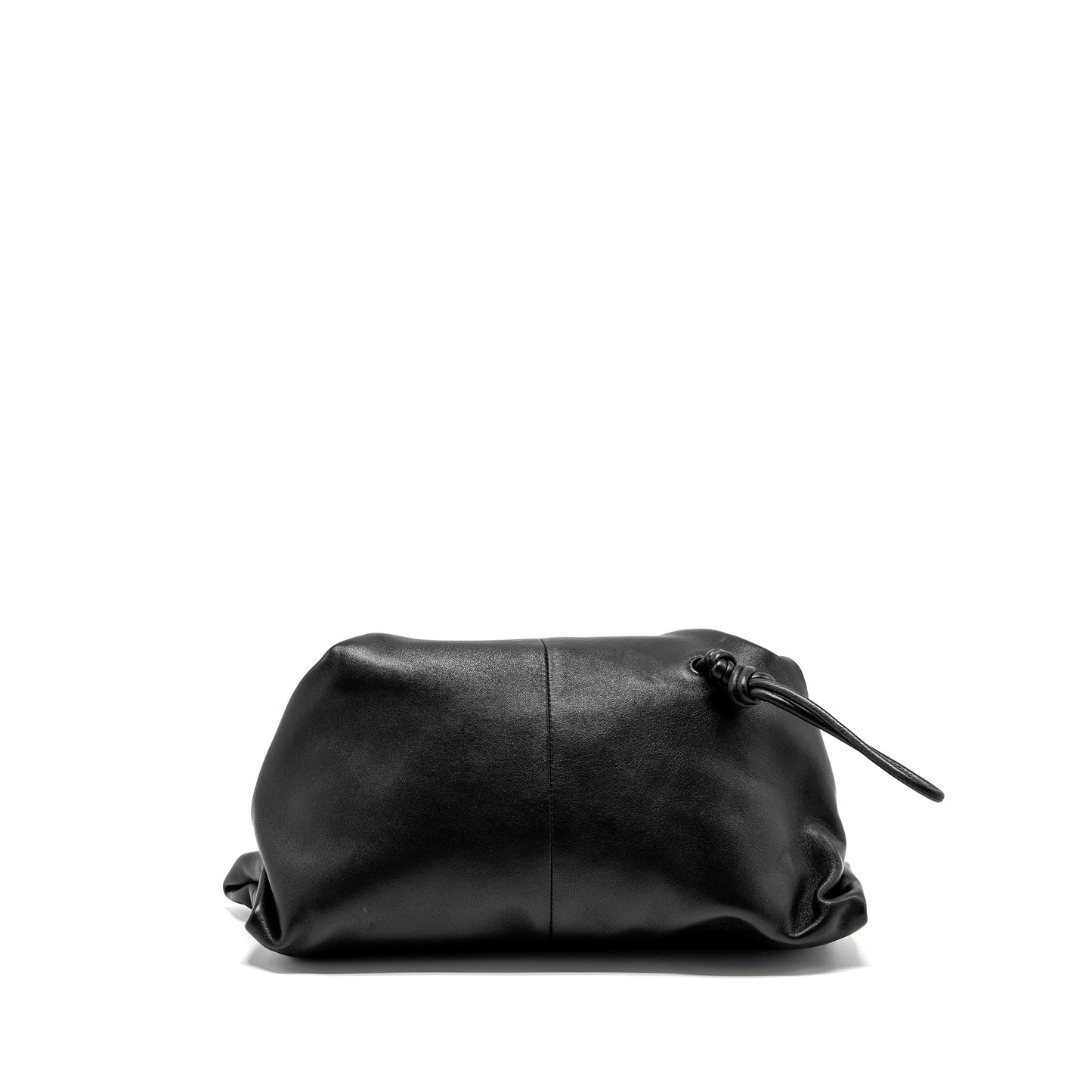Bottega Veneta Trine Envelop Clutch Leather Black