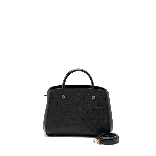 Louis Vuitton Montaigne BB monogram Empreinte Black GHW