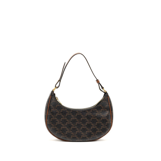 Luxury CELINE Ava Bag Triomphe Canvas Tan GHW
