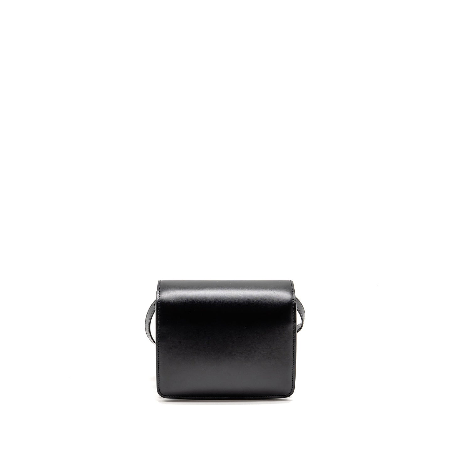 Luxury CELINE Mini Classic Box Bag Calfskin Black GHW
