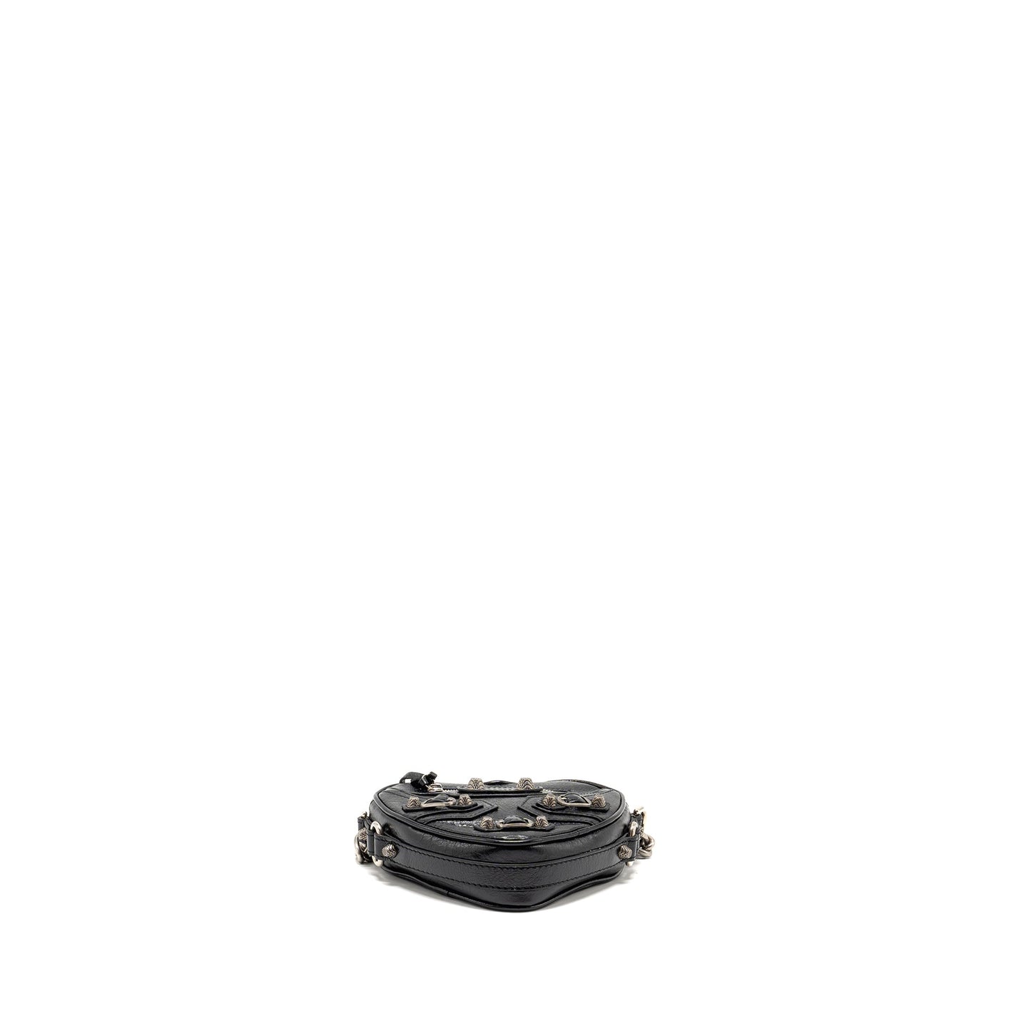 Balenciaga Le Cagole Heart Mini Purse Lambskin Black