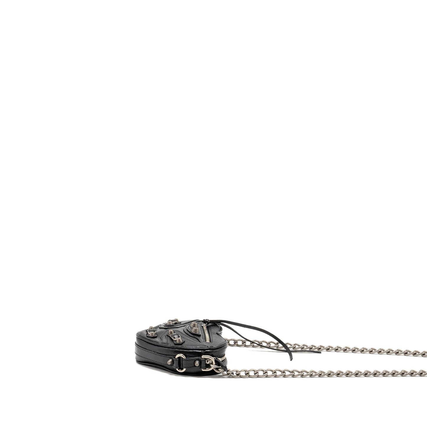 Balenciaga Le Cagole Heart Mini Purse Lambskin Black