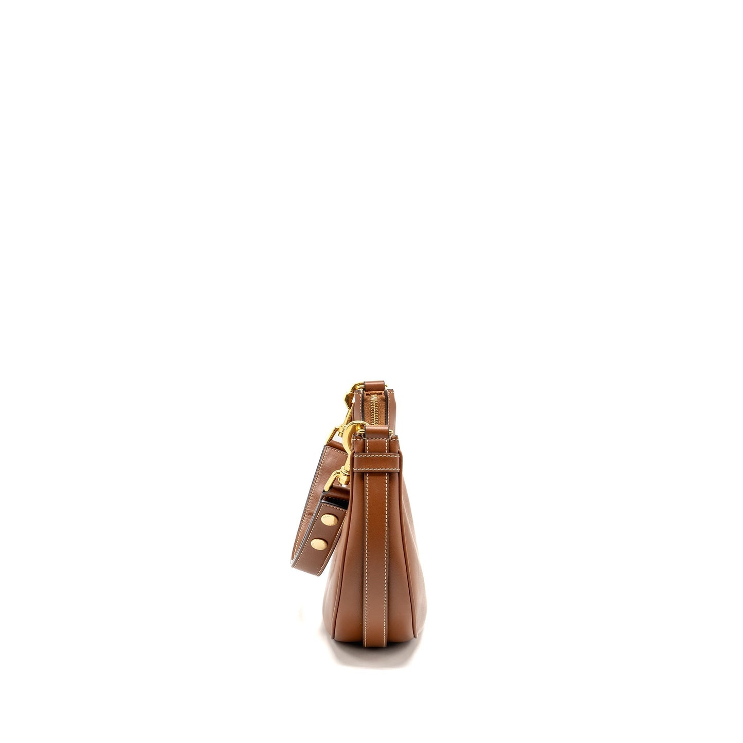 Luxury CELINE Medium Ava Strap Bag Smooth Calfskin TAN GHW