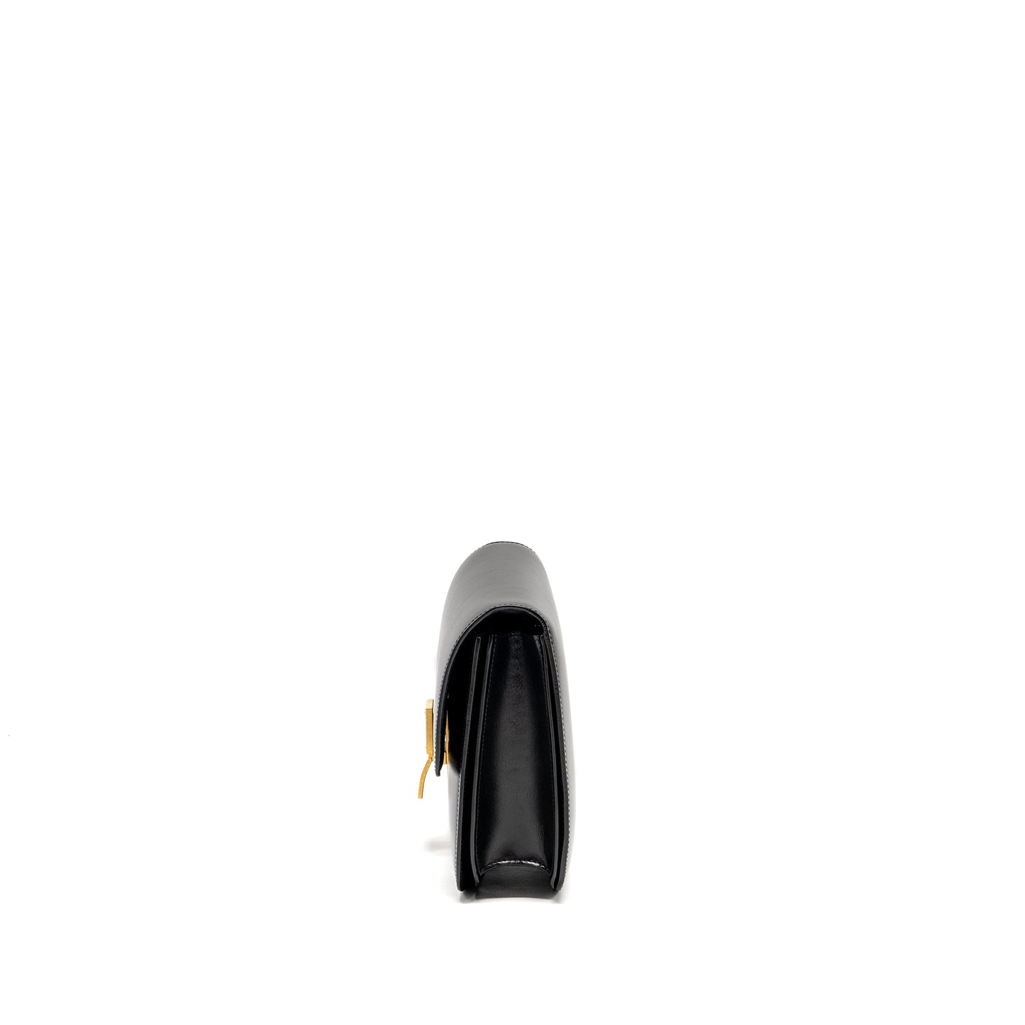 Luxury CELINE Medium Classic Box Bag Calfskin BLACK GHW ()