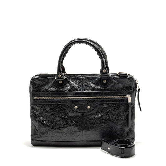 Balenciaga Briefcase Leather Black