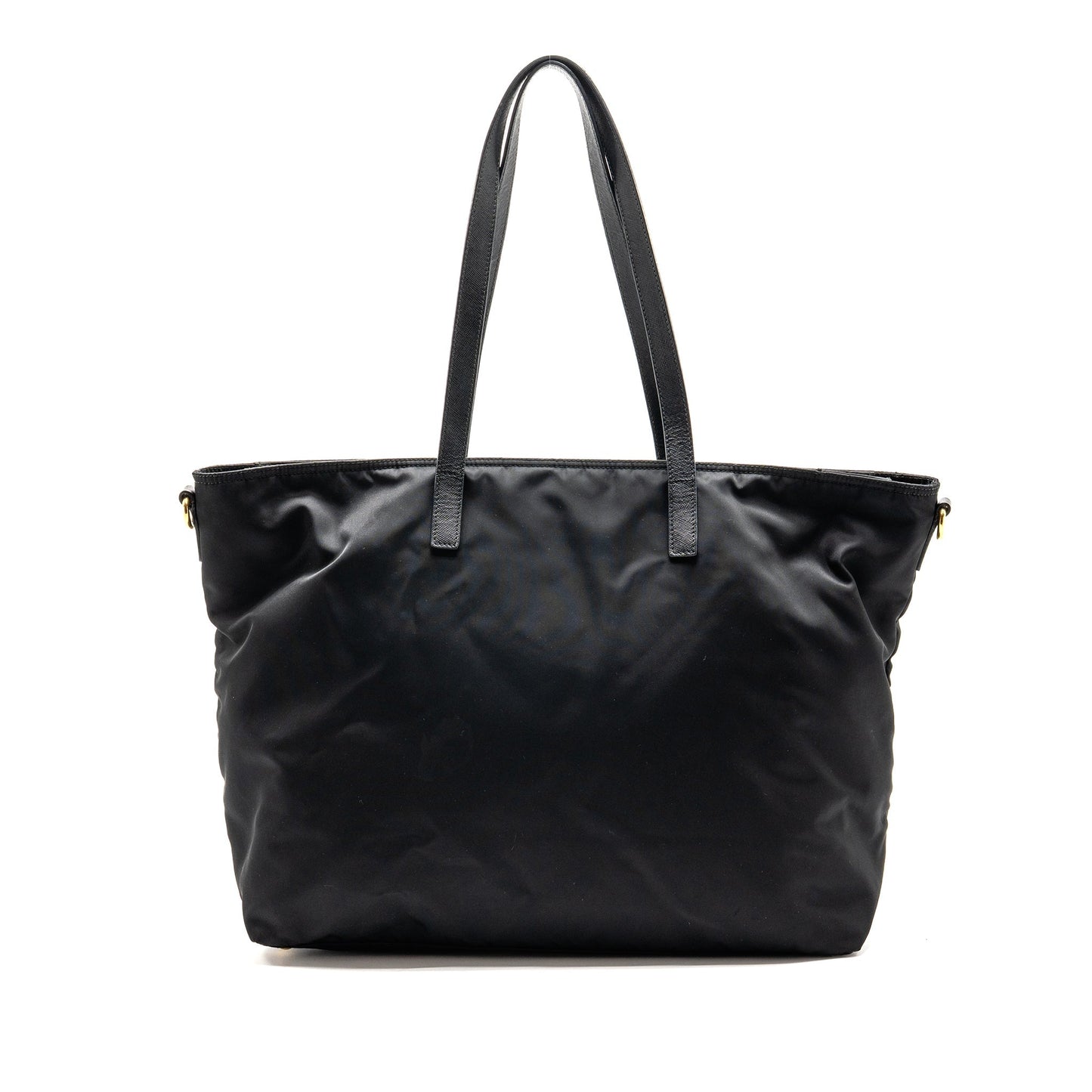 Prada Re-Edition Large Tessuto Tote Bag Re-Nylon/Saffiano Leather Black GHW