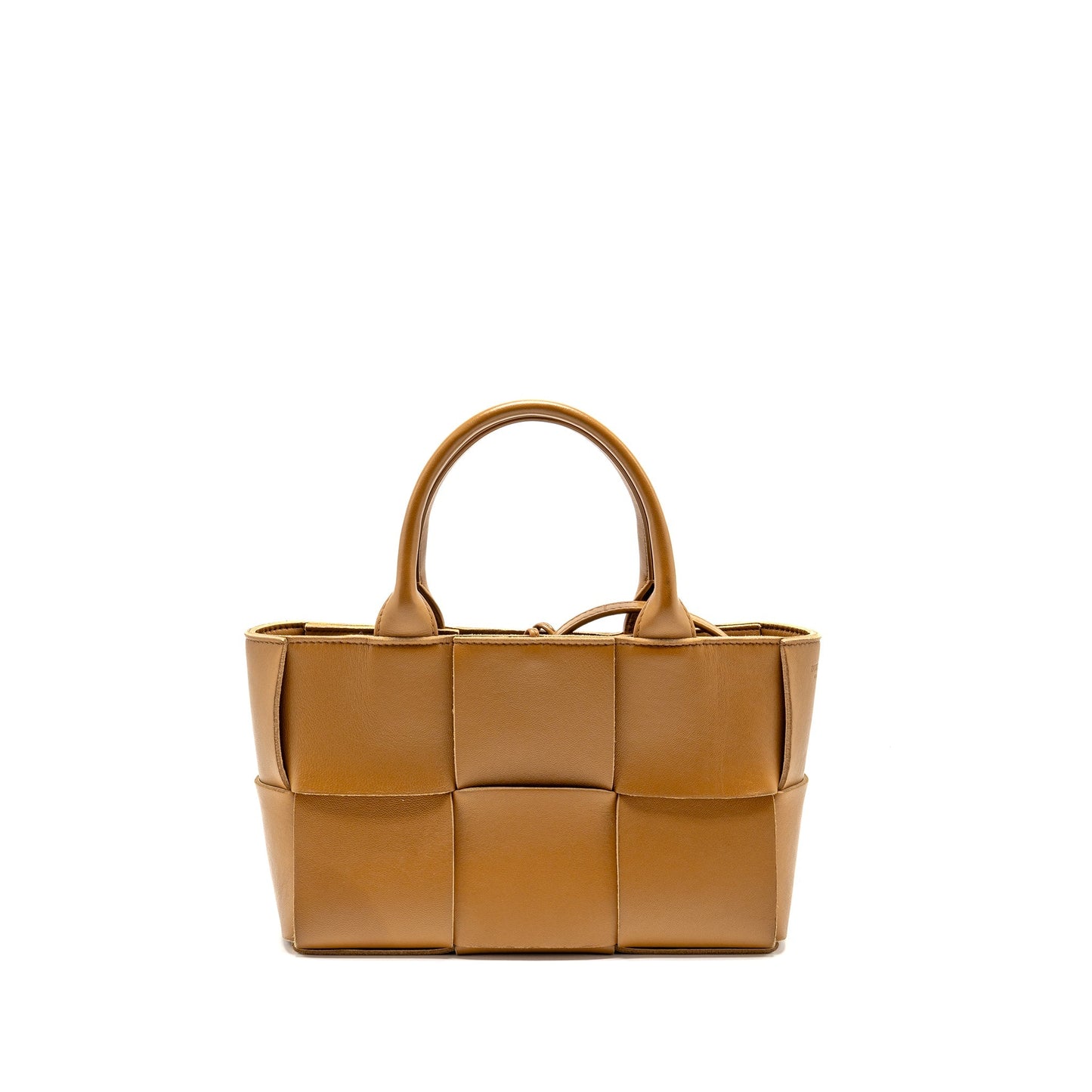 Bottega Veneta Mini Arco Tote Lambskin Camel