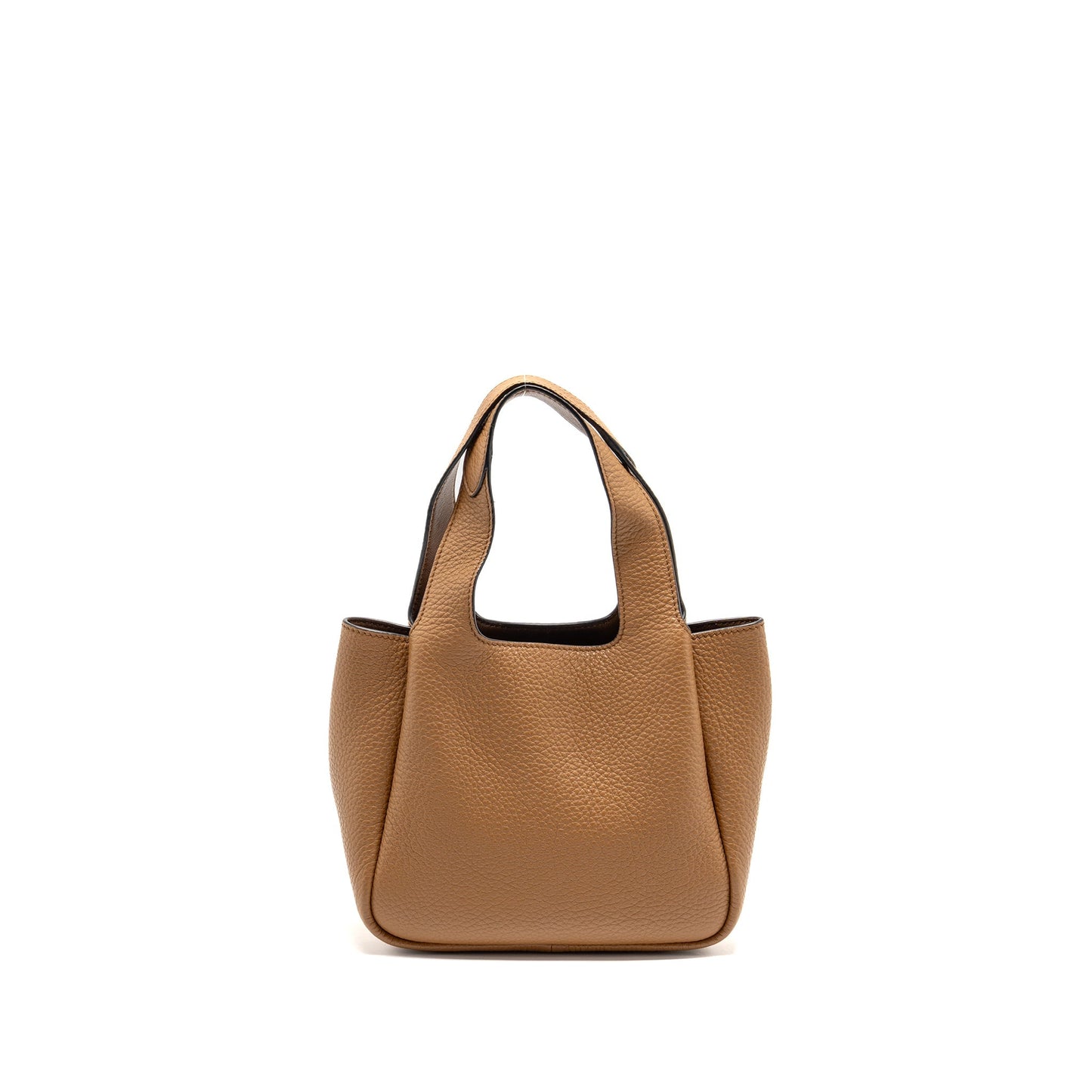 Prada Mini Leather Handbag Calfskin Caramel